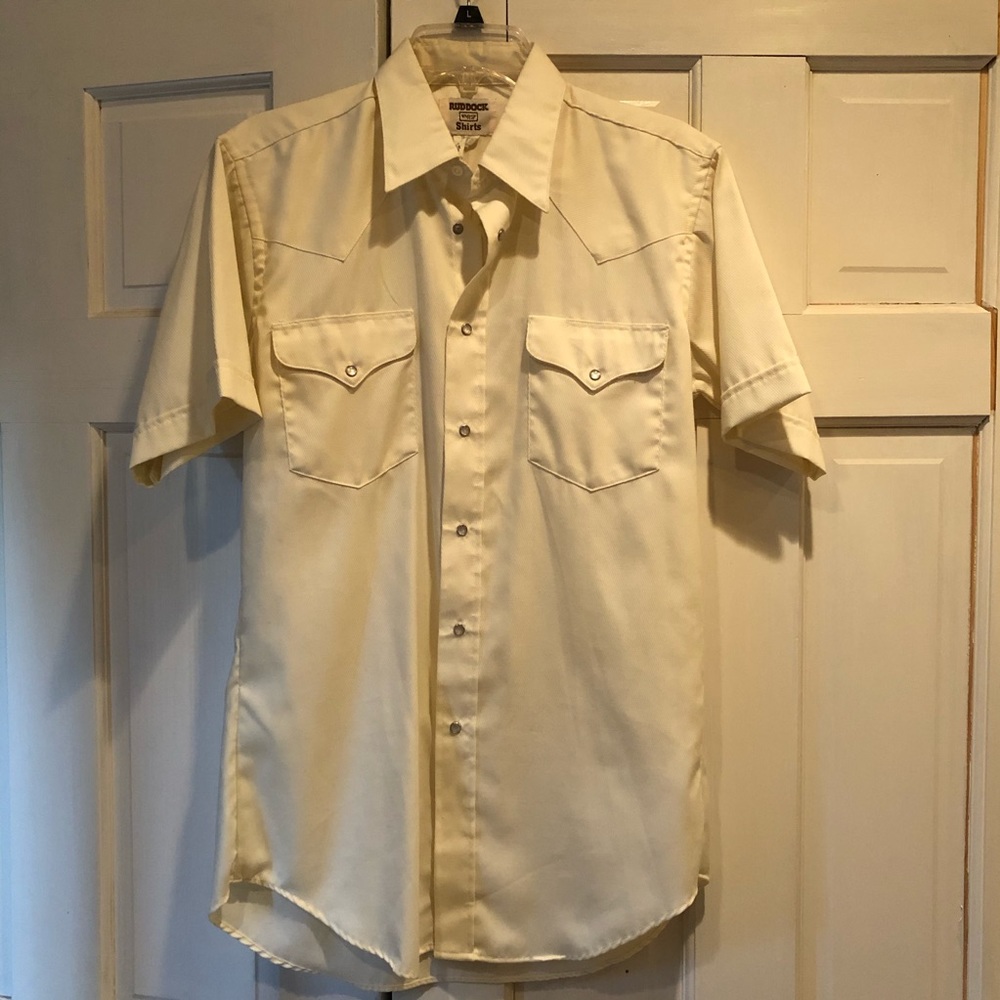 Vintage RUDDOCK short sleeved pearl snap shirt
